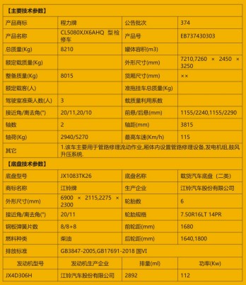 江鈴紫外光固化管道修復(fù)車_程力牌CL5080XJX6AHQ型檢修車 江鈴紫外光固化管道修復(fù)車_程力牌CL5080XJX6AHQ型檢修車